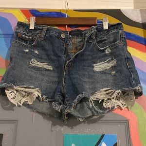 Aeropostal Dark Wash Denim Shorts